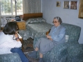 My interview with Nexhmije Hoxha at her apartment, Tirana, 1998