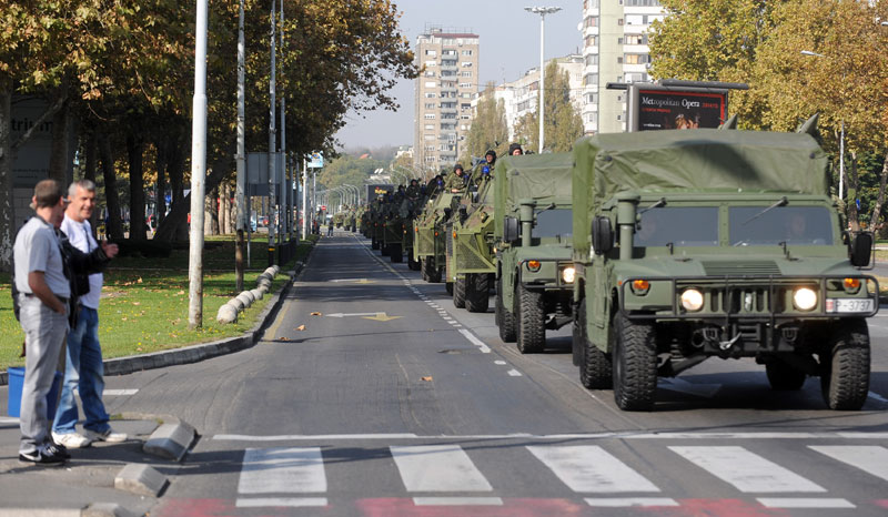 Belgrade-Parade-8rehearsal prior to the military parade scheduled for October 16, 2014 in Belgrade