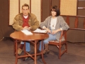 Live broadcast along with colleague George Georgiadis from Banja Luka during the war in Bosnia, 1994