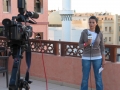 Live broadcast via videophone from Tripoli, Libya, 2011