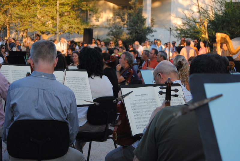 Open-air rehearsal of Madama Butterfly from the Greek National Opera Orchestra in 2013