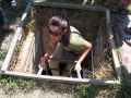 Descending into Qaddafi tunnels at Bab-al-Aziziya, Tripoli, 2011