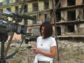 Reporting from Gori, Georgia, 2008